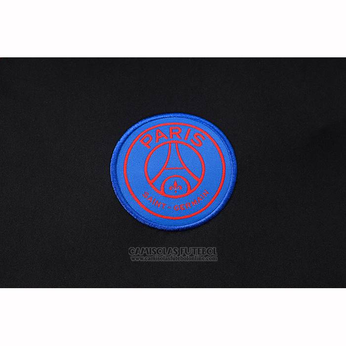 Fato de Treino Paris Saint-Germain Manga Curta 2025-2026 Preto - Calcas Curta